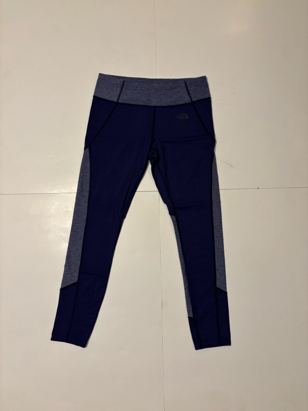 The North Face Navy and Heather Gray Colorblock Leggings